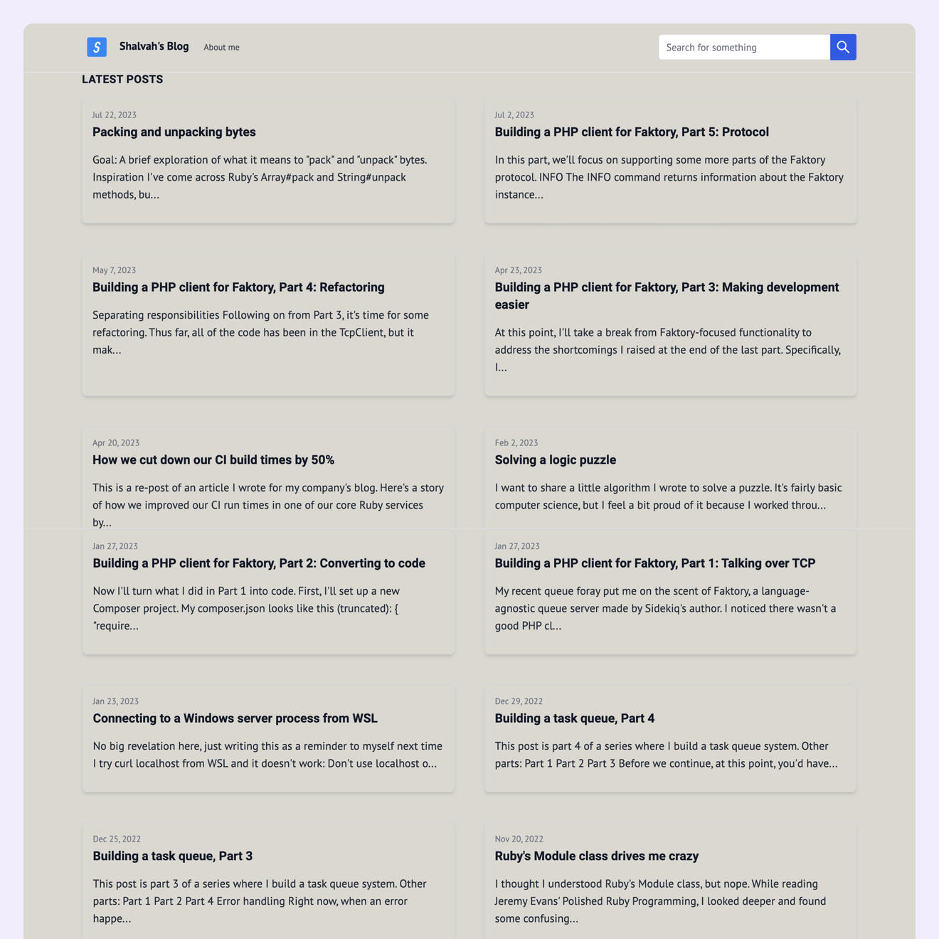 Shalvah's Blog About me